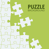 Simple puzzle background vector illustration. Puzzle jigsaw texture copyspace.