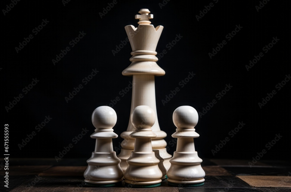 Chess king standing victorious, embodying the pinnacle of tactical mastery in the classic game of strategy. Chess king standing victorious, embodying the pinnacle of tactical mastery in the classic game of strategy.