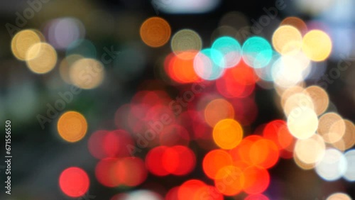 Blurred motion of traffic photo