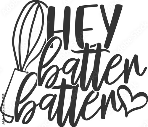 Hey Batter Batter - Kitchen Illustration