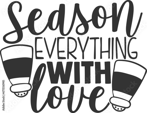 Season Everything With Love - Kitchen Illustration