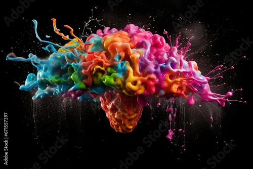 A Colorful Bursting Brain: Creativity and Artistic Concept