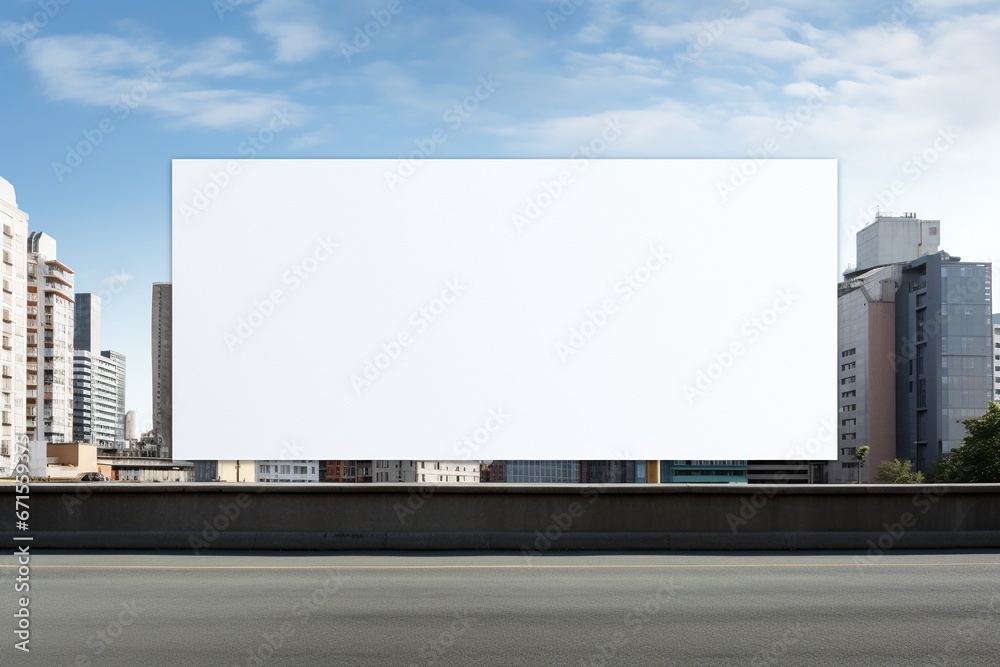 Empty Outdoor Billboard for Advertising Poster
