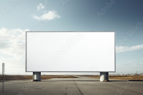 Empty Outdoor Billboard for Advertising Poster 