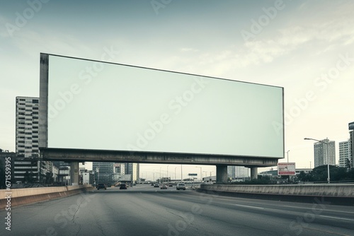 Empty Outdoor Billboard for Advertising Poster 