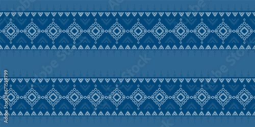 Geometric ethnic pattern seamless flower color oriental. seamless pattern. Design for fabric, curtain, background, carpet, wallpaper, clothing, wrapping, Batik, fabric,Vector illustration
