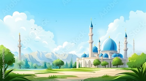 cartoon great big mosque © Danu