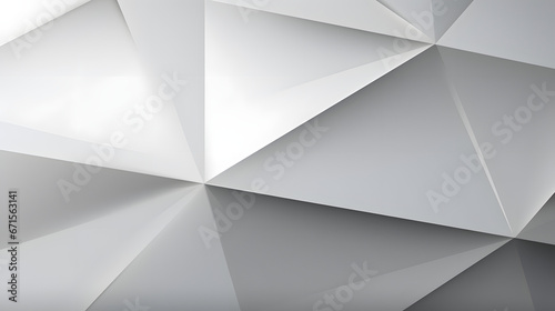 Abstract white and gray gradient background.geometric modern design. Generative AI.