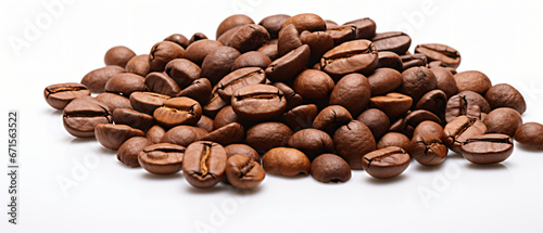 Coffee Beans White Background