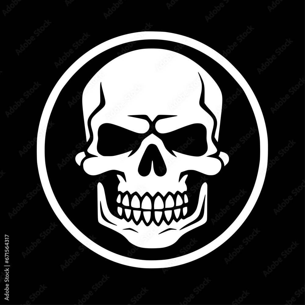 Skull | Minimalist and Simple Silhouette - Vector illustration Skull | Minimalist and Simple Silhouette - Vector illustration