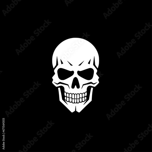 Skull - High Quality Vector Logo - Vector illustration ideal for T-shirt graphic