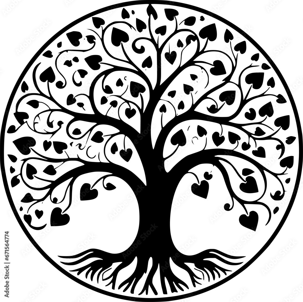 Tree | Minimalist and Simple Silhouette - Vector illustration Tree | Minimalist and Simple Silhouette - Vector illustration