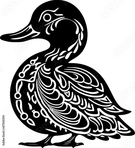 Duck - High Quality Vector Logo - Vector illustration ideal for T-shirt graphic