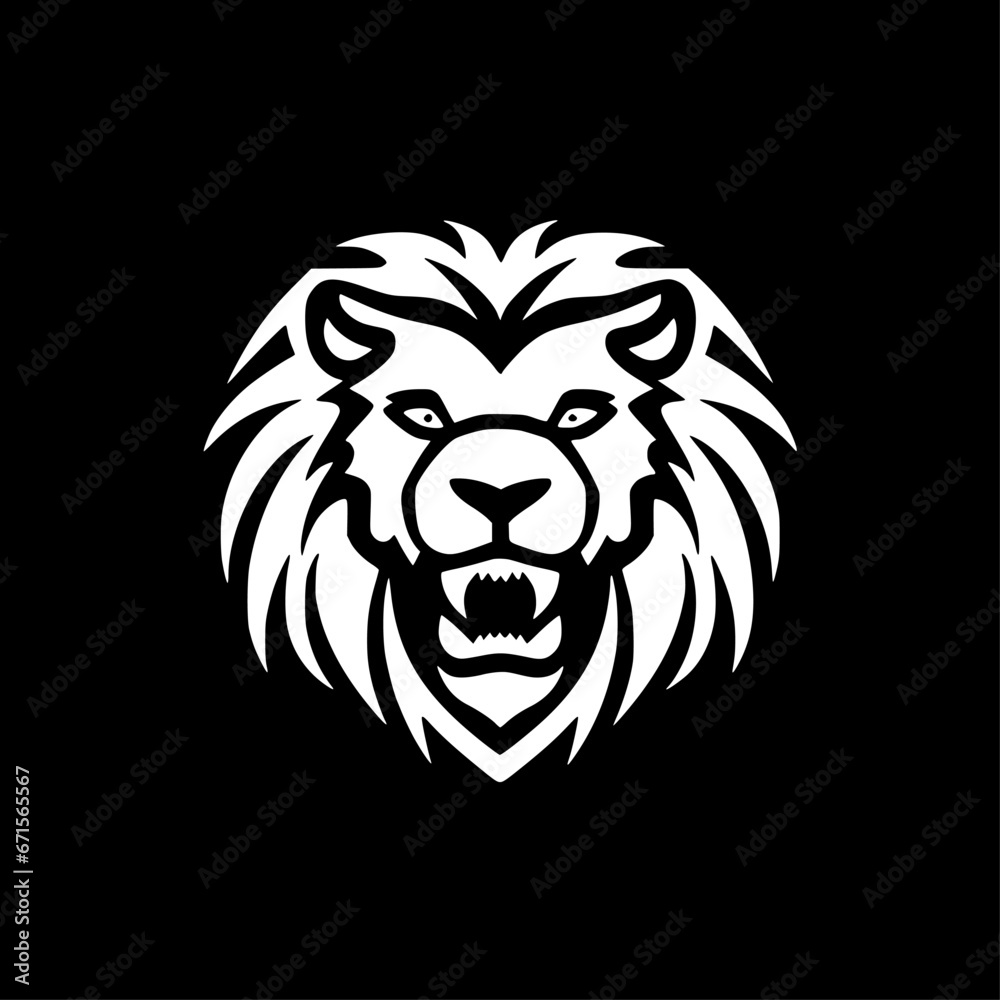 Lion | Minimalist and Simple Silhouette - Vector illustration Lion | Minimalist and Simple Silhouette - Vector illustration