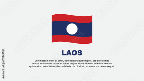 Free Download Laos Flag Abstract Background Design Template. Laos Independence Day Banner Social Media Vector Illustration. Laos Background - GFXLoad
