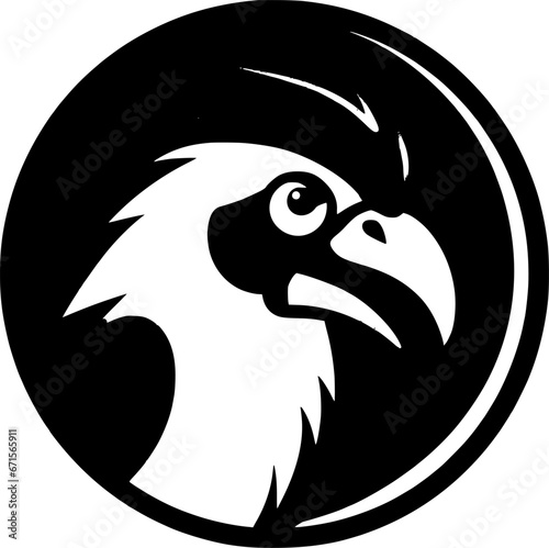 Parrot | Black and White Vector illustration