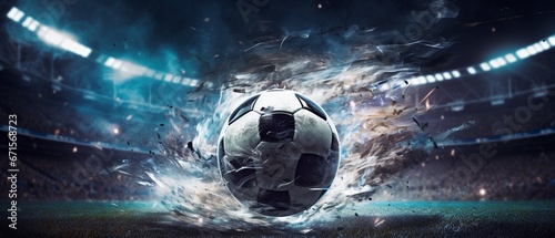 Soccer Ball in Goal Net © Maximilien