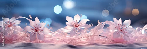 Panel kuchenny z motywem Piękne różowe kwiaty w pięknym pastelowym tłem. 