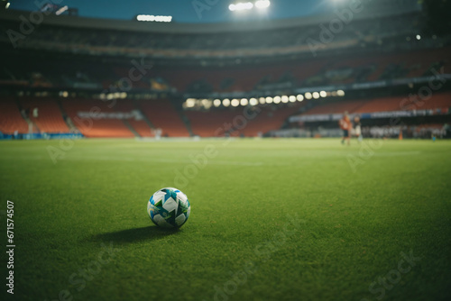 football in the score stadium Generative AI