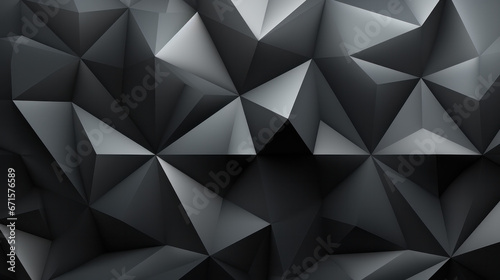 Low Poly Triangle Mosaic in Greys