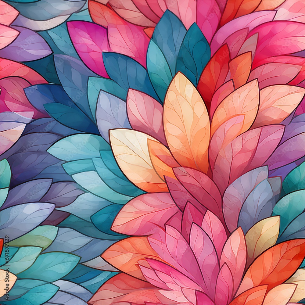 Mosaic Petal Abstract Pattern Mosaic Petal Abstract Pattern