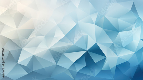 Low Poly Triangle Mosaic Background in Peaceful Cream
