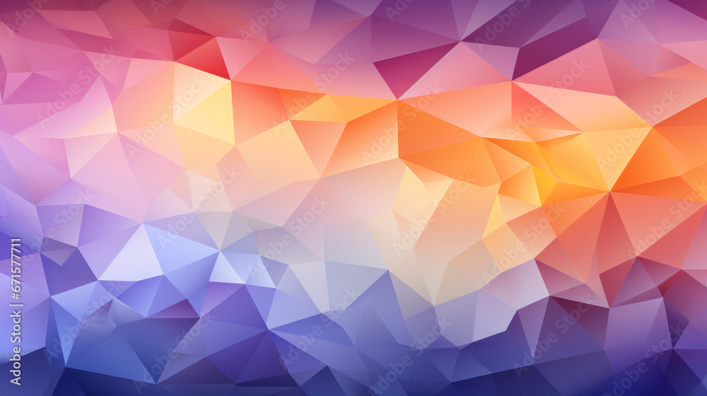 Fototapeta premium Low Poly Triangle Mosaic Background in Lavender