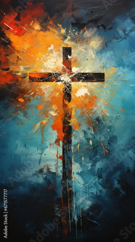 cross on the wall