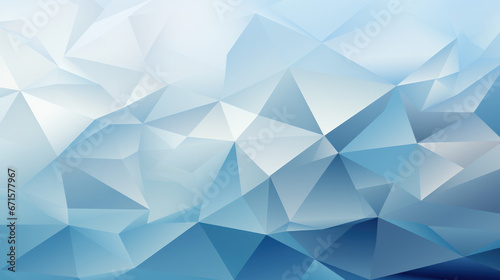 Low Poly Triangle Mosaic Background in Soft Baby Blue