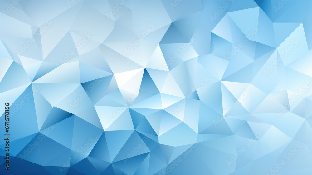 Low Poly Triangle Mosaic in Soft Baby Blue Low Poly Triangle Mosaic in Soft Baby Blue
