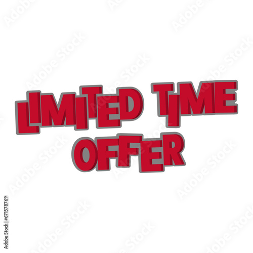 vector limited time offer sale discount black friday