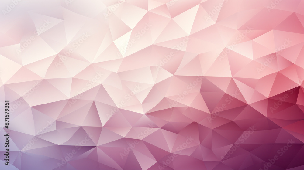 Fototapeta premium Low Poly Triangle Mosaic in Gentle Mauve