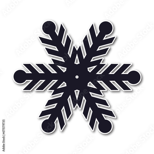 snowflake sticker, snowflake icon