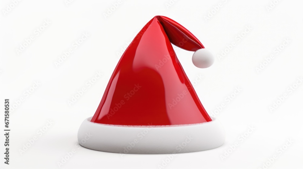 santa claus hat isolated on white santa claus hat isolated on white