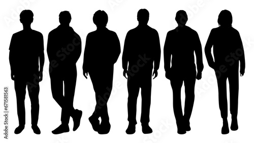 6人の男性が横に並ぶシルエット_jpg