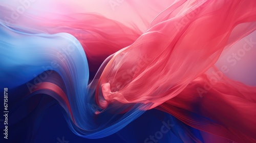 Abstract colorful smooth cloth background. AI generated.