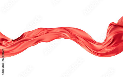 Flowing wave cloth curve line, 3d rendering.
