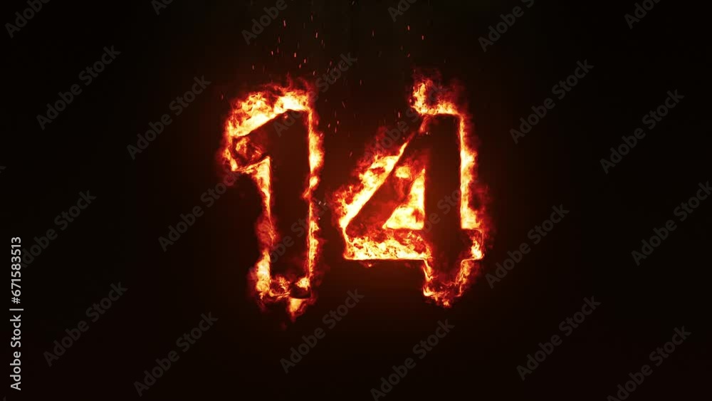 Burning Number 14. Fire Number