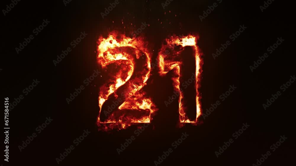 Burning Number 21. Fire Number