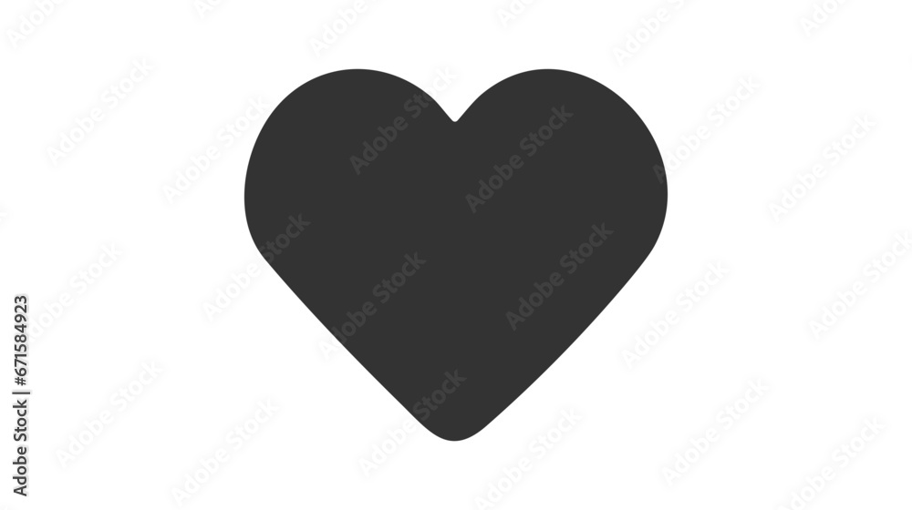 Heart - Vector icon isolated on white background Heart - Vector icon isolated on white background