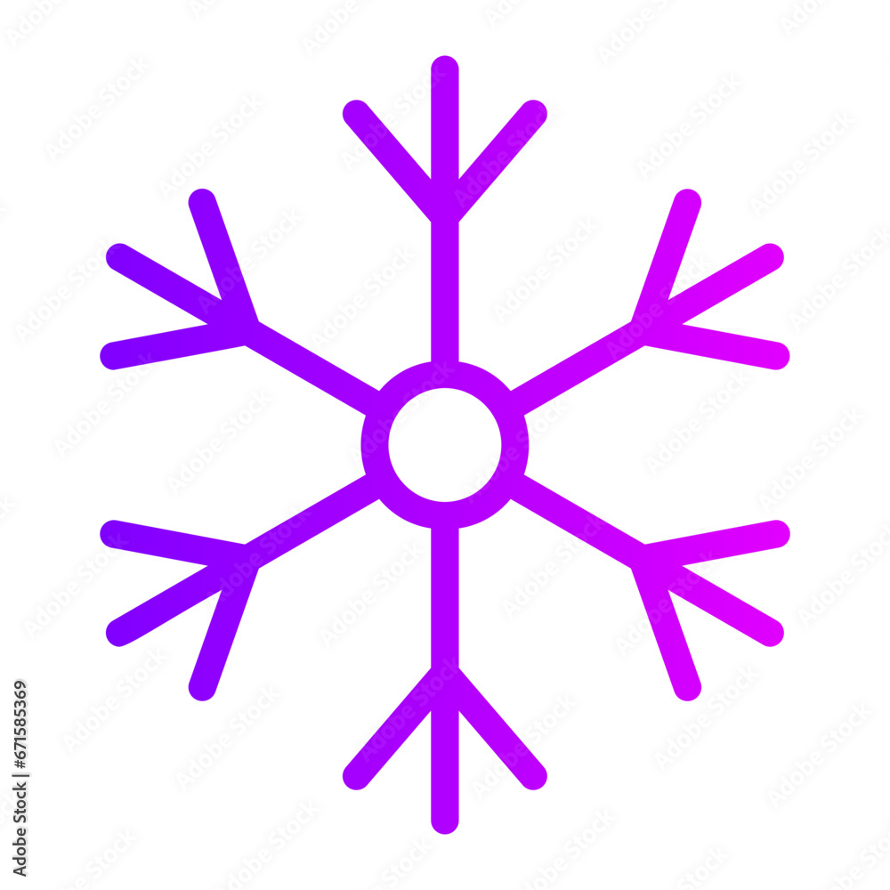Fototapeta premium snowing gradient icon