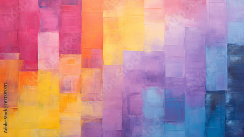 Multicolored Color-Field Abstraction for Dynamic and Expressive Visual Artistry.
