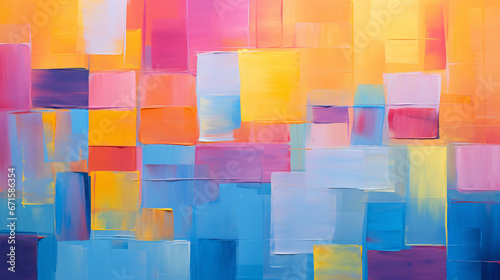 Multicolored Color-Field Abstraction for Dynamic and Expressive Visual Artistry.