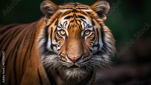 Close up Portrait of a Tiger 