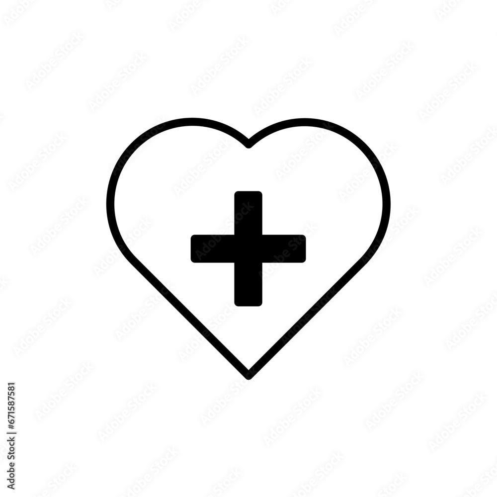 Heart icons set. Heartbeat icon. Medical heart signs. Cardiogram sign. Medicine symbols. Editable stroke. Vector Heart icons set. Heartbeat icon. Medical heart signs. Cardiogram sign. Medicine symbols. Editable stroke. Vector