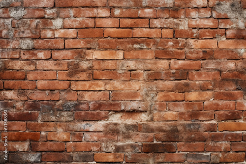 texture illustration of red brick wall background. Created with Generative AI