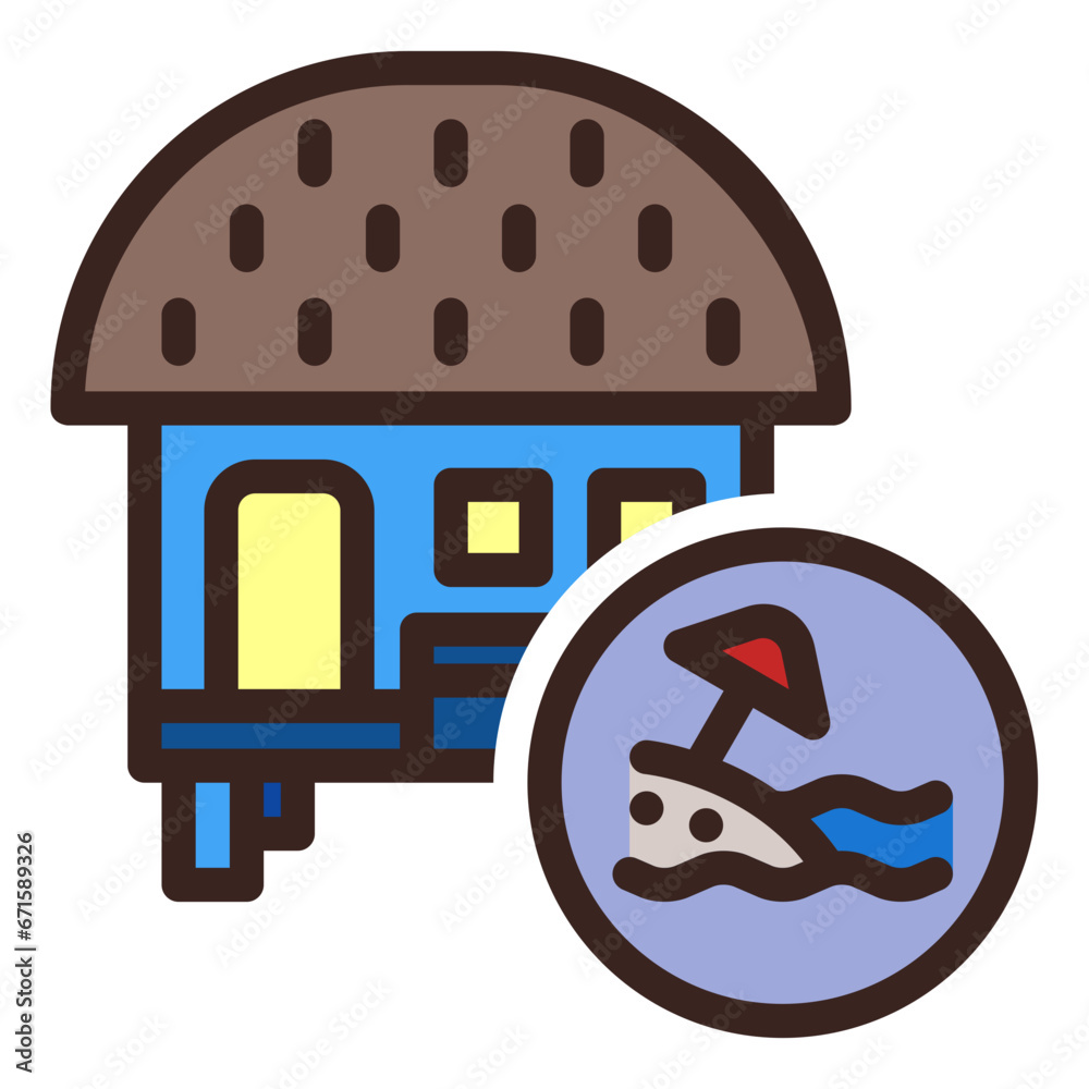 Beach Hut Icon