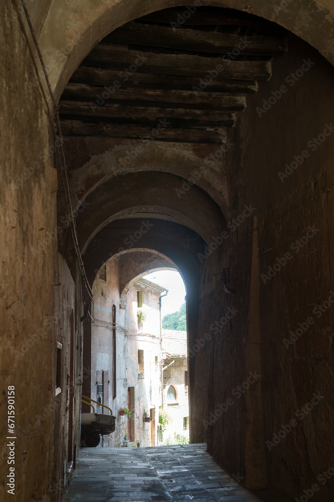 Sorano, historic town in Grosseto province, Tuscany