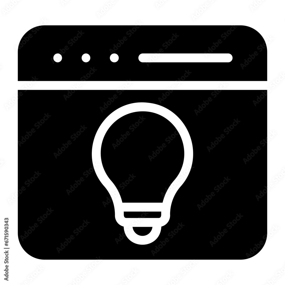 lightbulb glyph icon lightbulb glyph icon