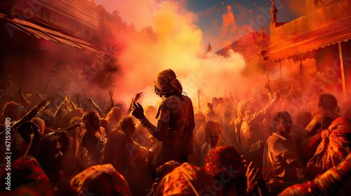 Holi is a famous Hindu traditional festival, it is a festival of colors celebrated in every part of India  © Creative Station